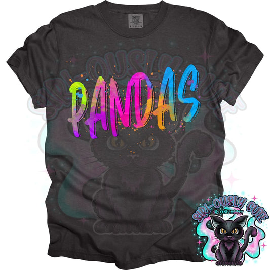 Neon Mascots Pandas Mascot