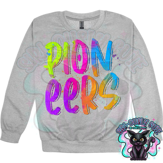 Neon Mascots Pioneers Mascot