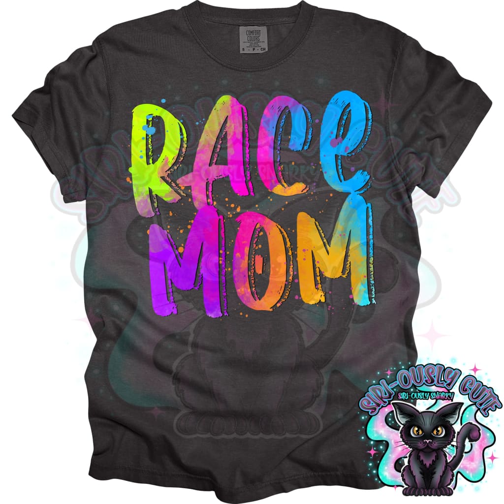 Neon Mascots Race Mom Mascot