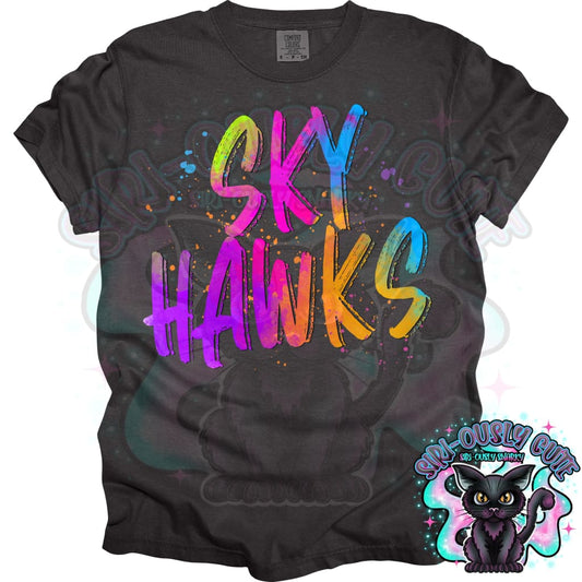 Neon Mascots Skyhawks Mascot