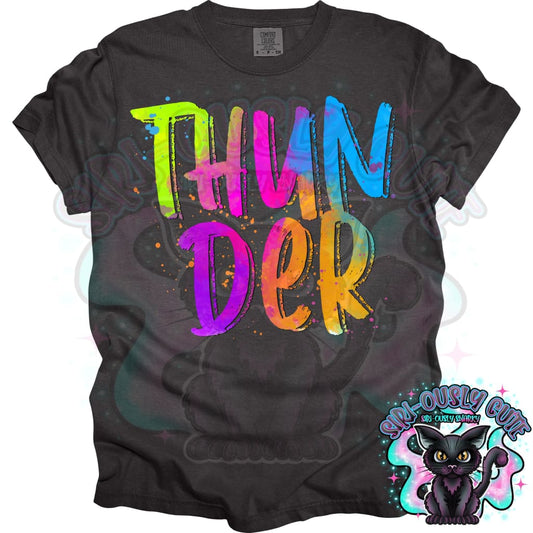 Neon Mascots Thunder Mascot