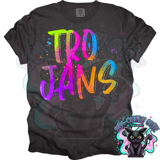 Neon Mascots Trojans Mascot