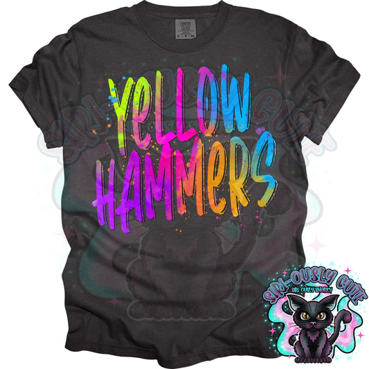 Neon Mascots Yellow Hammers Mascot