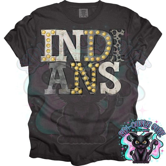 Neutral Marquee Indians Mascot