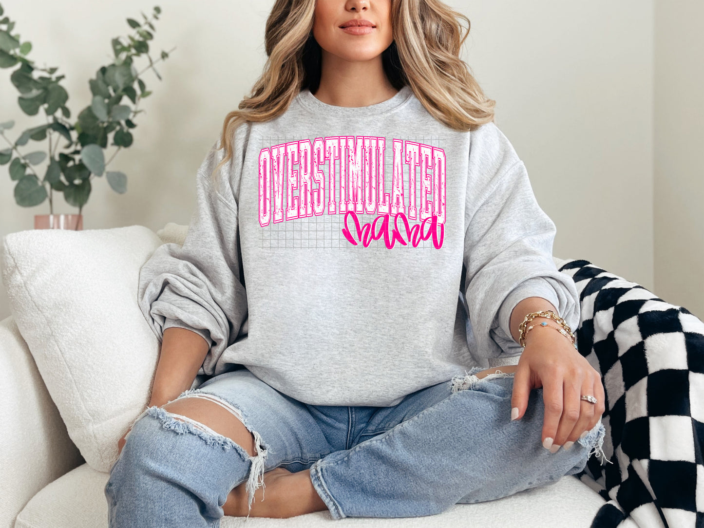 overstimulated mama pink