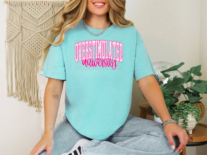 overstimulated university pink