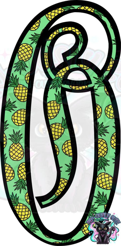 Pineapple Vine Monogram Monogram