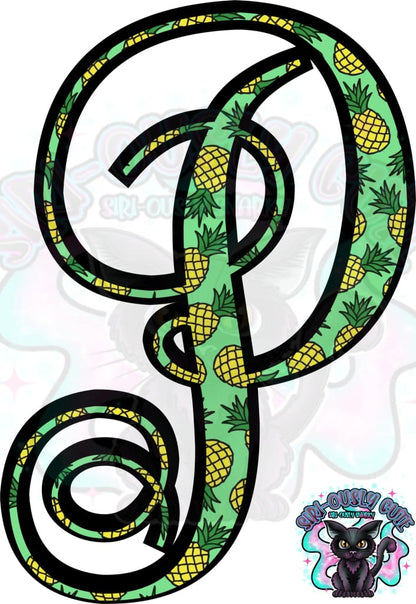 Pineapple Vine Monogram Monogram