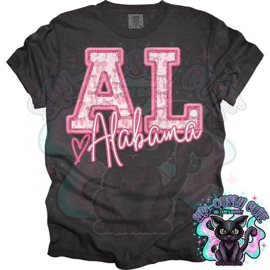 Pink States With Bow - All 50 States 50 States