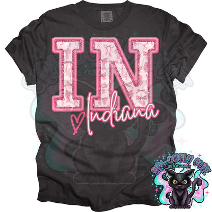 Pink States With Bow - All 50 States 50 States