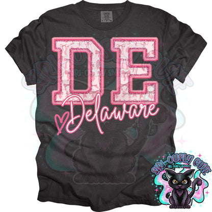 Pink States With Bow - All 50 States 50 States