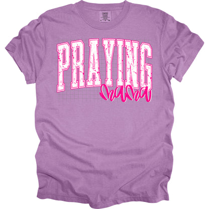 praying mama pink