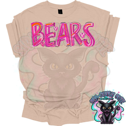 Pretty In Pink Bears Mascot