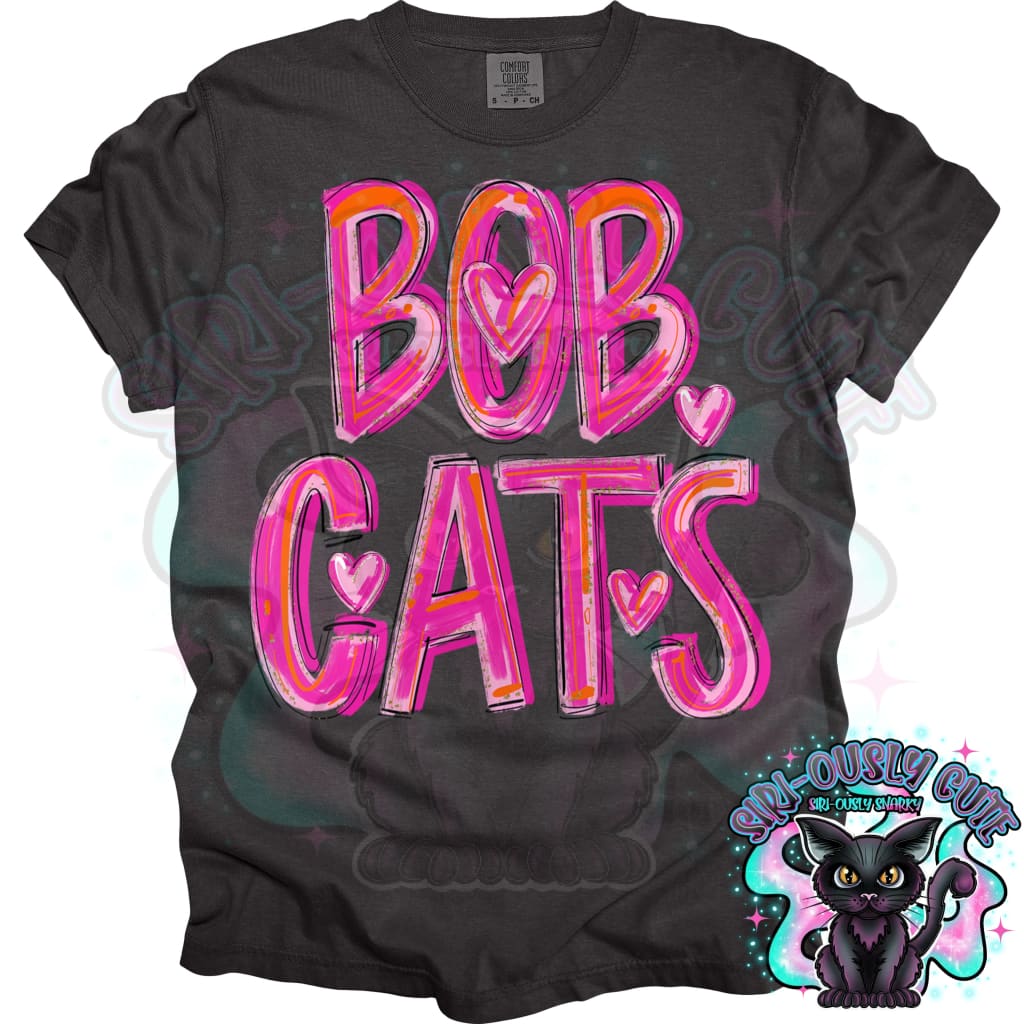 Pretty In Pink Bobcats Mascot