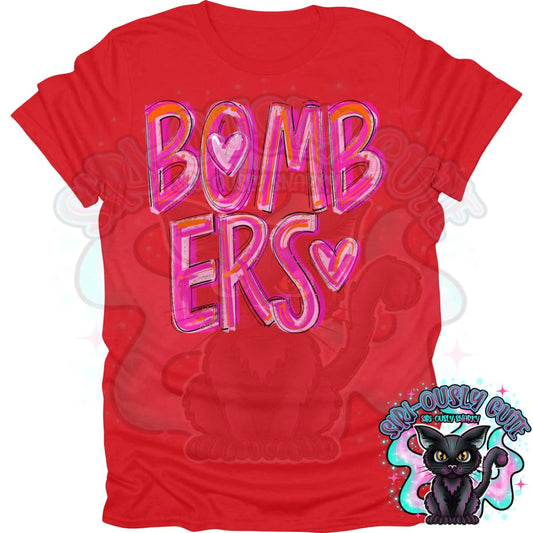 Pretty In Pink Bombers Mascot