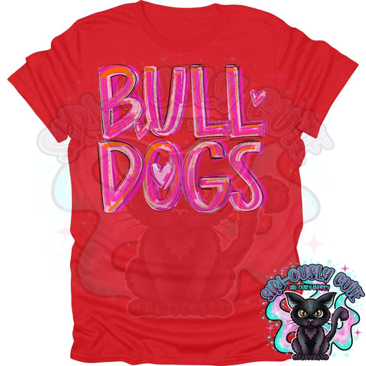 Pretty In Pink Bulldogs Mascot