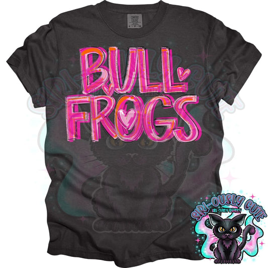 Pretty In Pink Bullfrogs Mascot