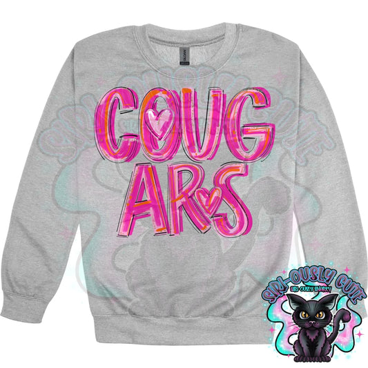 Pretty In Pink Cougars Mascot