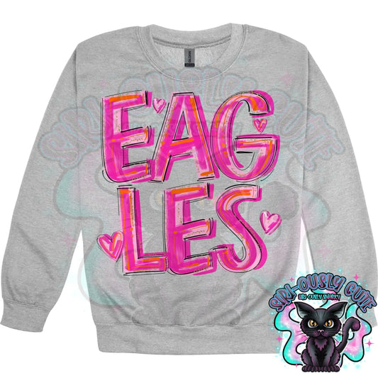 Pretty In Pink Eagles Mascot