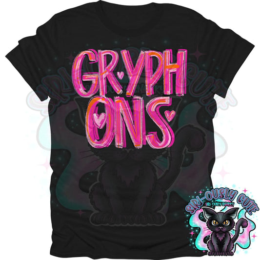 Pretty In Pink Gryphons Mascot