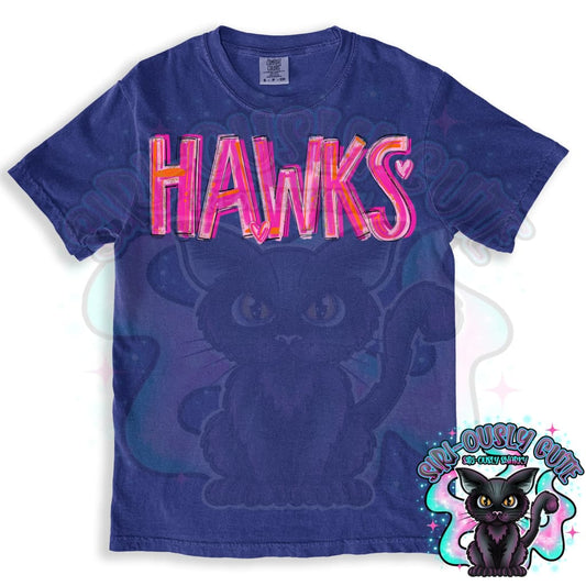 Pretty In Pink Hawks Mascot
