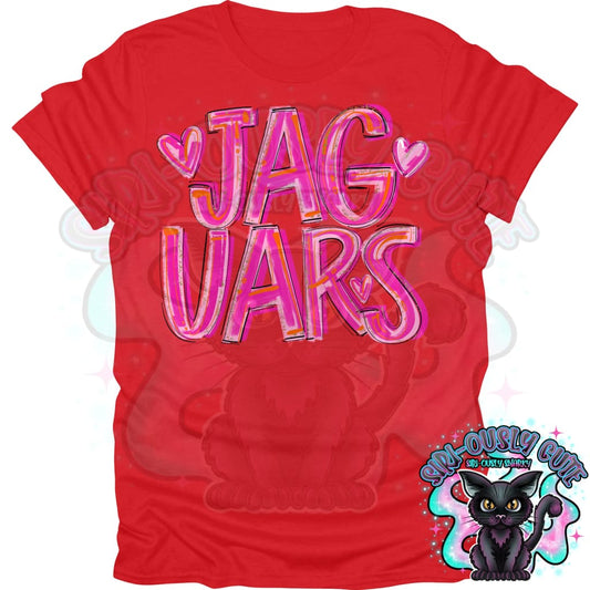 Pretty In Pink Jaguars Mascot