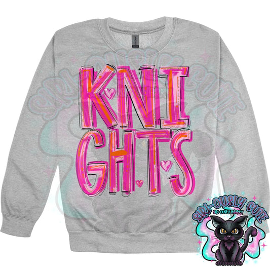 Pretty In Pink Knights 2 Mascot