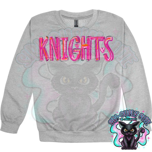 Pretty In Pink Knights Mascot