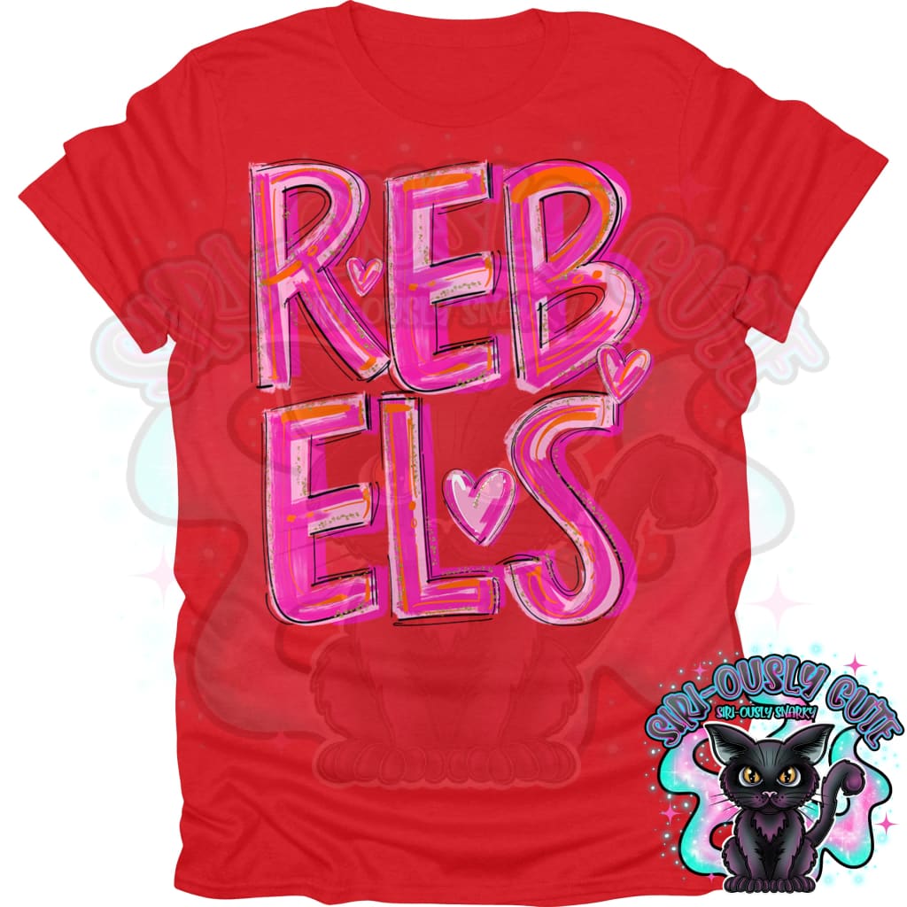 Pretty In Pink Rebels Mascot