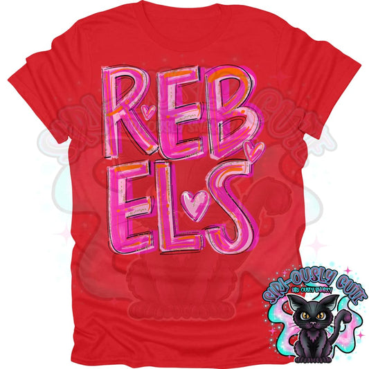 Pretty In Pink Rebels Mascot