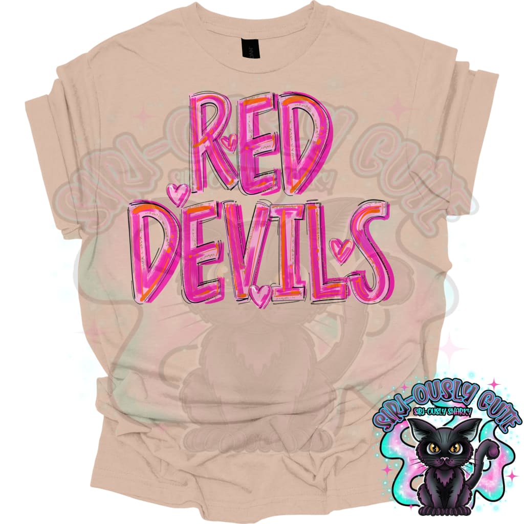 Pretty In Pink Red Devils Mascot