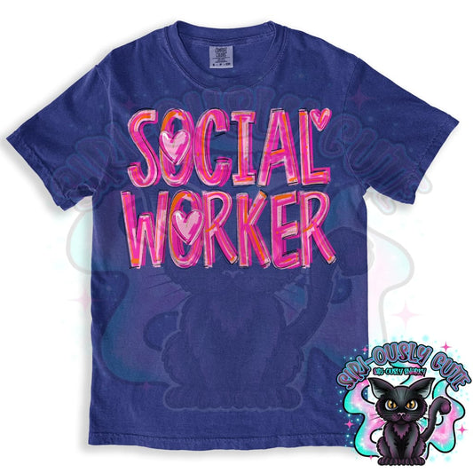 Pretty In Pink Social Worker Clothing