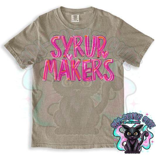 Pretty In Pink Syrup Makers Mascot