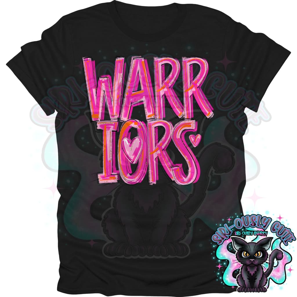 Pretty In Pink Warriors Mascot