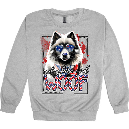 red white and woof Keeshond2