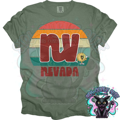 Retro Sunset States - All 50 States 50 States