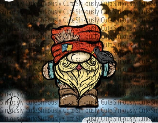 Scarecrow Gnome With Red Hat Sublimation Transfer