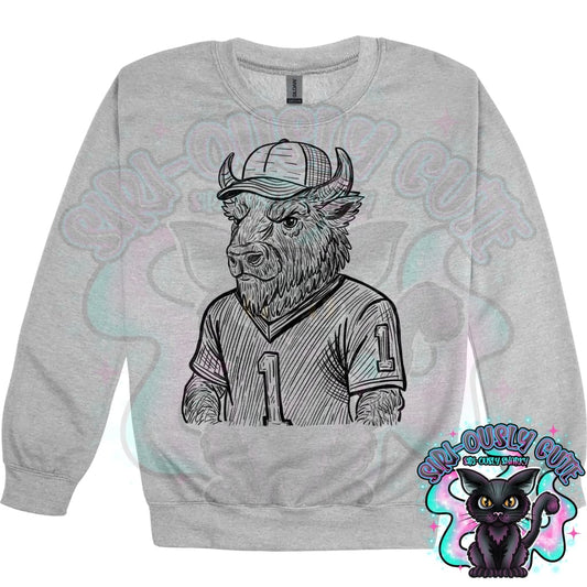 Sketch Jersey Mascot Bison Mascot