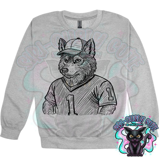 Sketch Jersey Mascot Husky Mascot