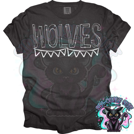 Sketchy Doodle Wolves Mascot