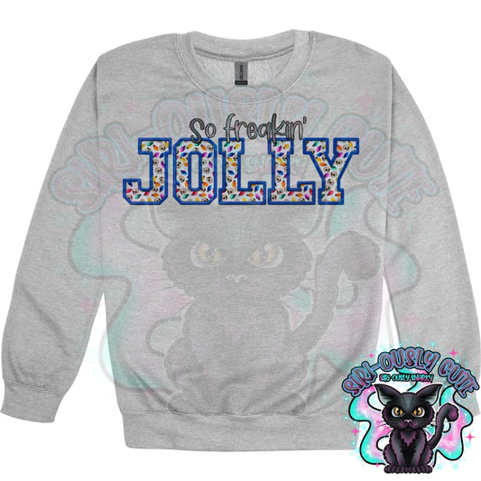 so Freakin Jolly Faux Embroidery Clothing