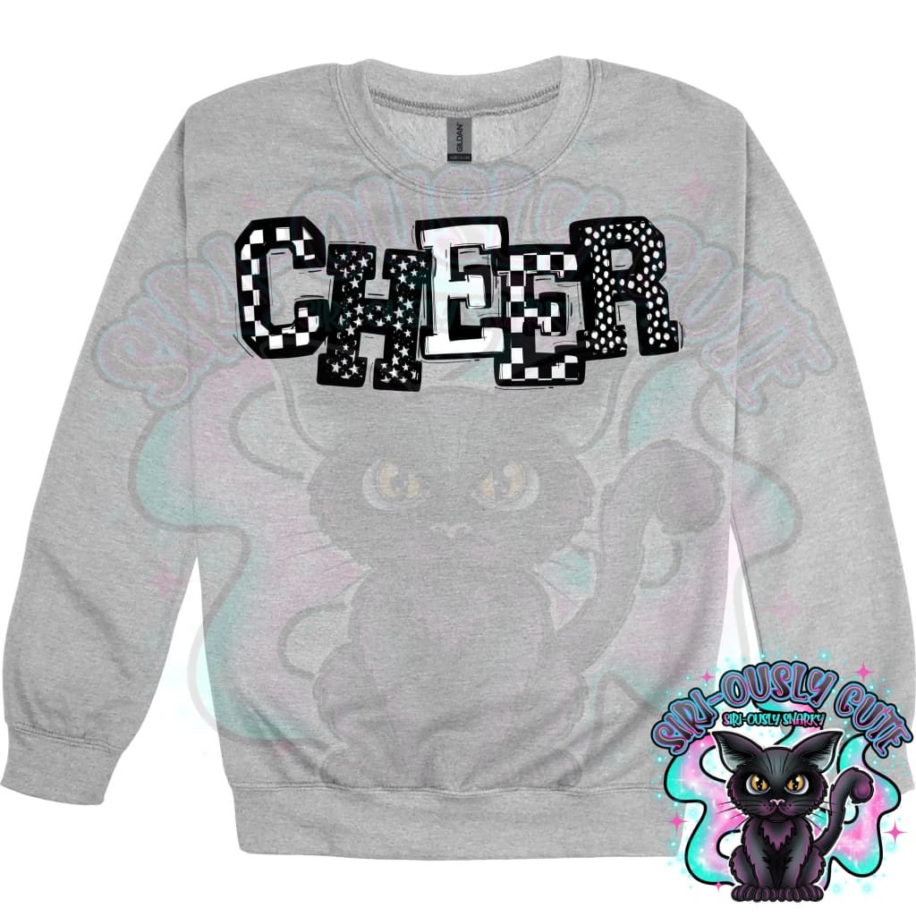 So Sporty Cheer Black White Mascot