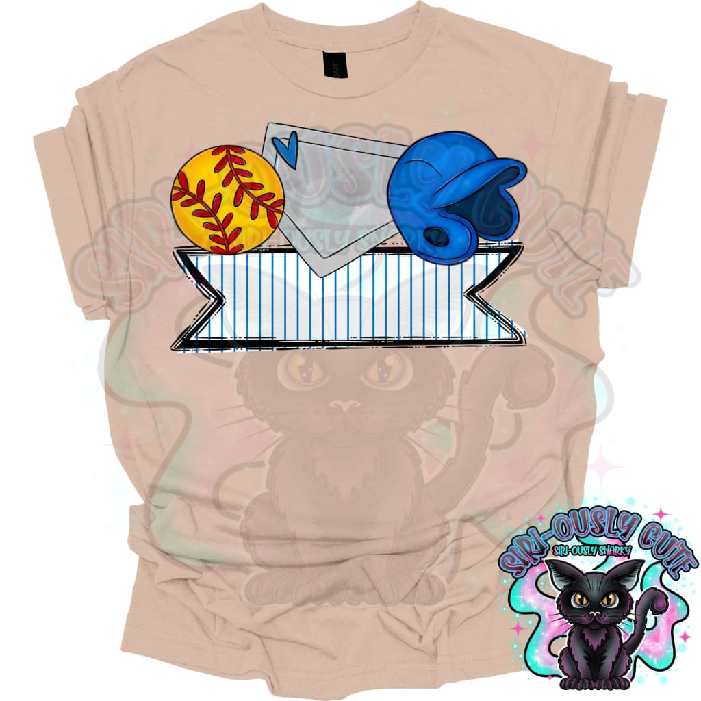 Softball Name Trios Blue Mascot