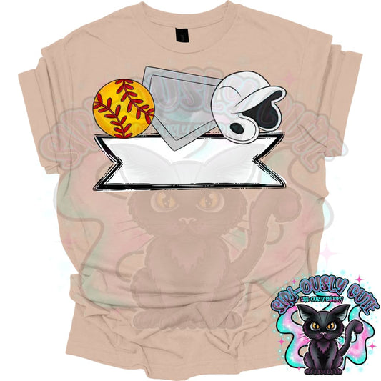 Softball Name Trios White Mascot