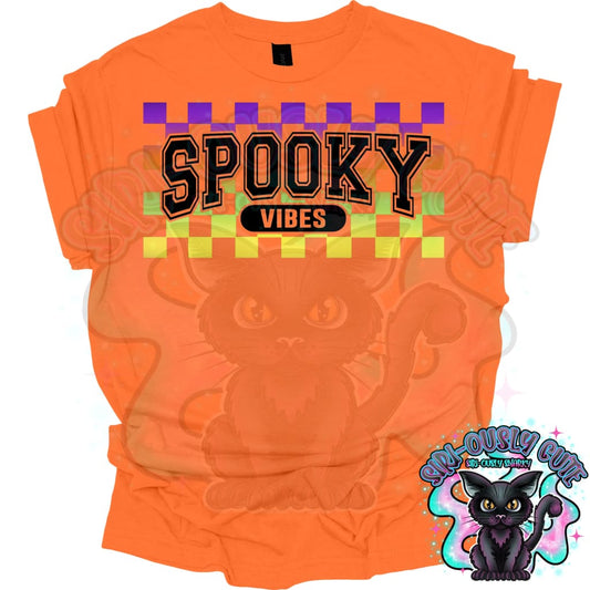Spooky Vibes Checker Clothing