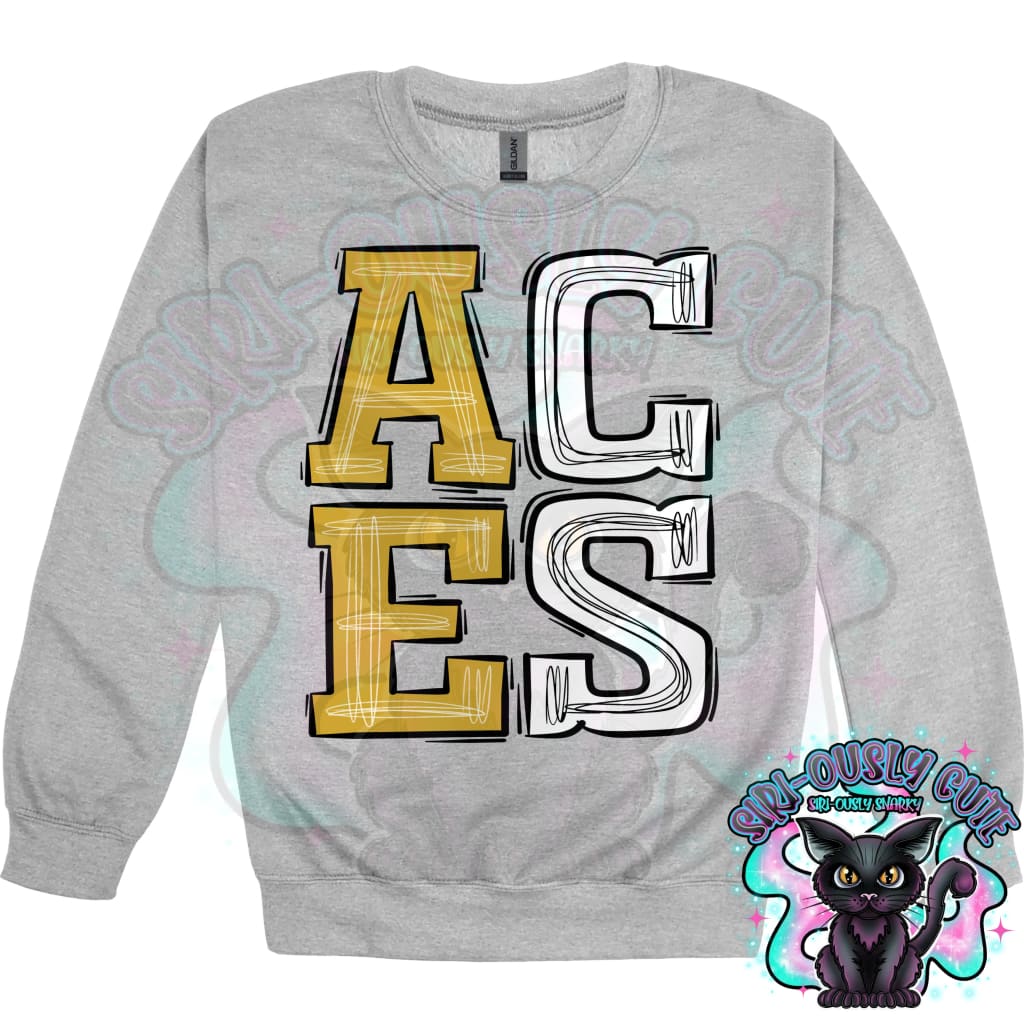 Sporty Aces - Gold White Mascot
