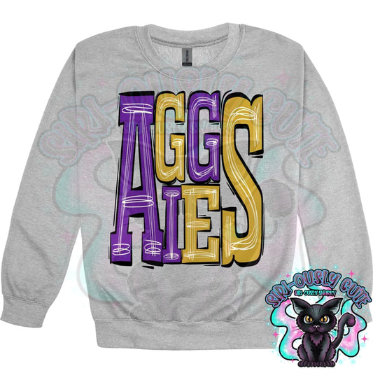 Sporty Aggies - Purple Gold Mascot