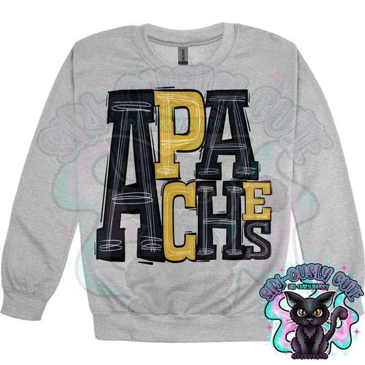Sporty Apaches - Black Gold Mascot
