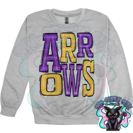 Sporty Arrows - Gold Purple Mascot