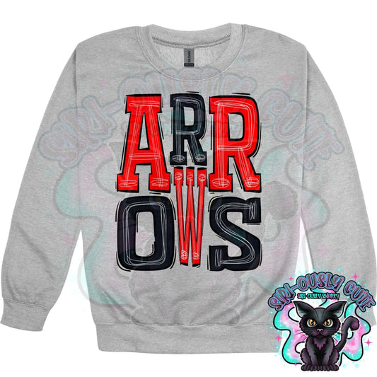 Sporty Arrows - Red Black Mascot